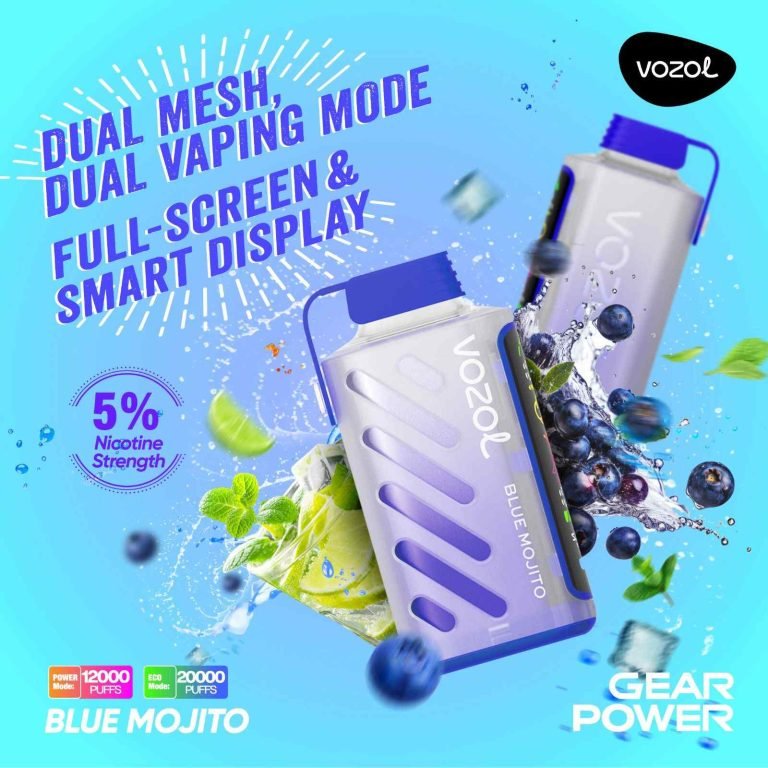 BLUE MOJITO vozol gear power 20000 puffs