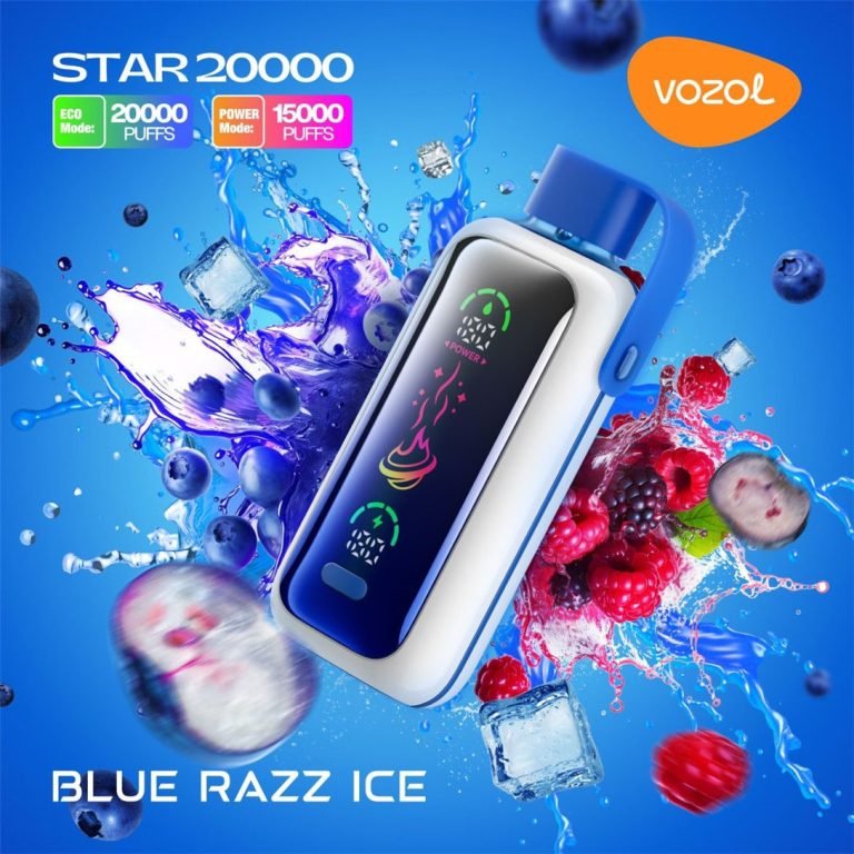 Blue Razz Ice Vozol STAR 20000