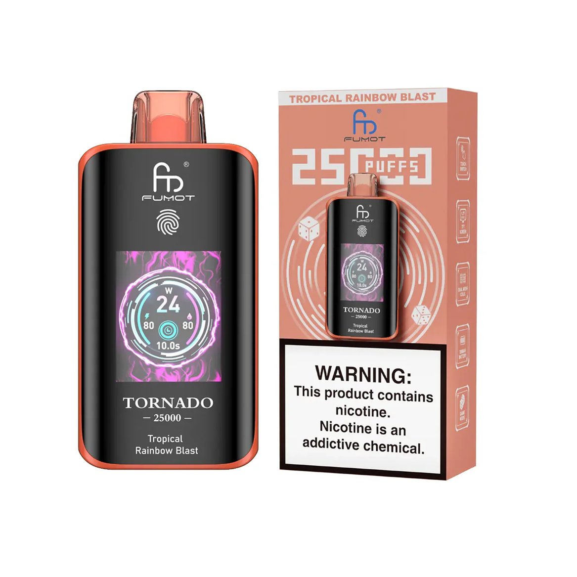 Fumot Tornado 25000 Tropical Rainbow Blast