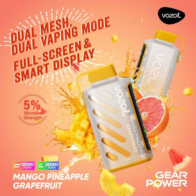 MANGO PINEAPPLE GRAPEFRUIT vozol gear power 20000