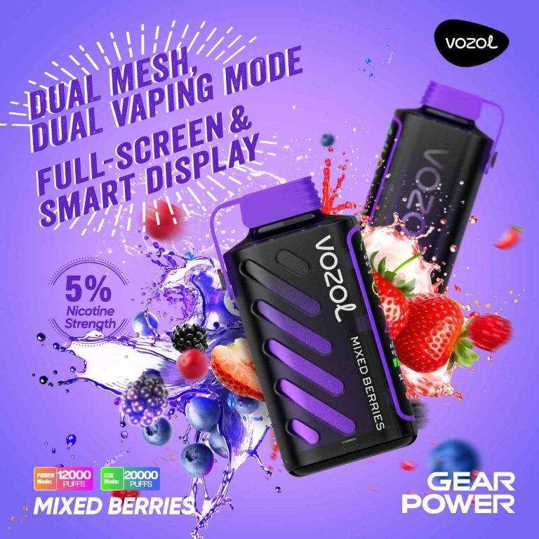 MIXED BERRIES vozol gear power 20000 puffs