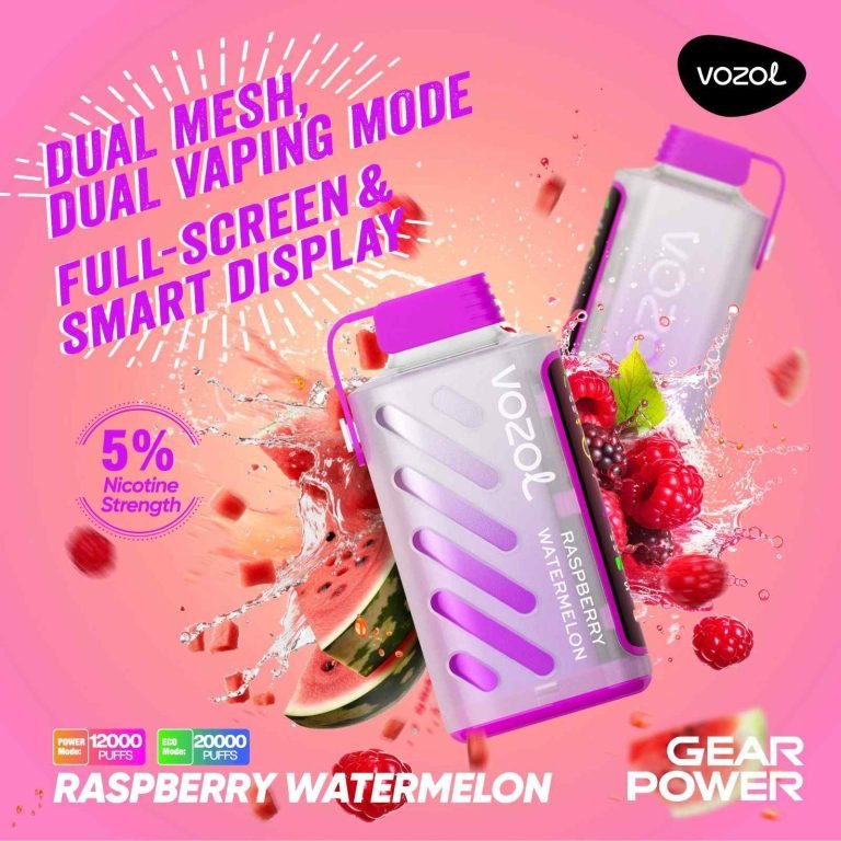 RASPBERRY WATERMELON vozol gear power 20000 puffs