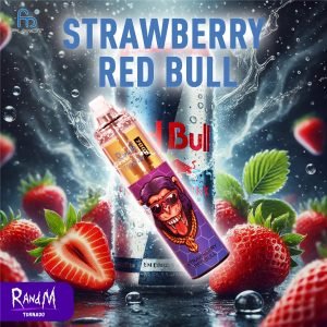 Strawberry Red Bull RandM Tornado 7000