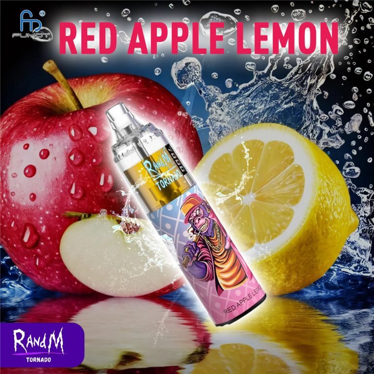Red Apple Lemon RandM Tornado Vape 7000