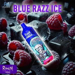 Blue Razz Ice RandM Tornado Vape 9000