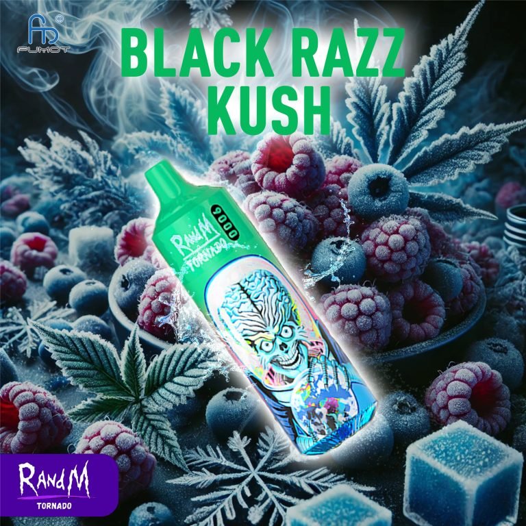 Black Razz Kush RandM Tornado 9000 Vape
