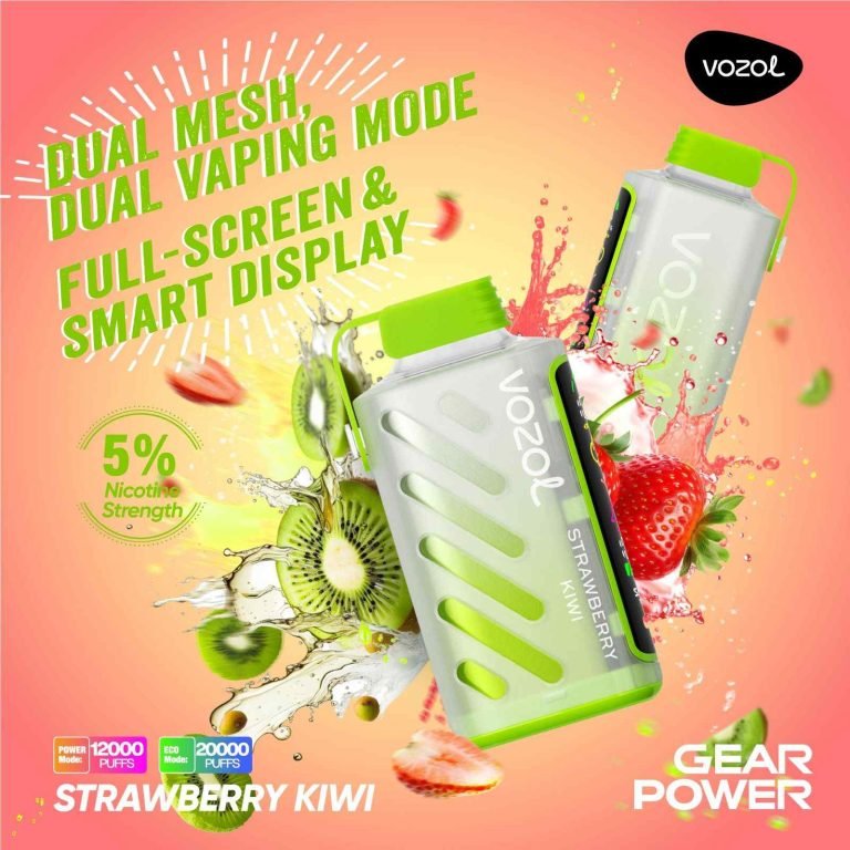 STRAWBERRY KIWI vozol gear power 20000 puffs