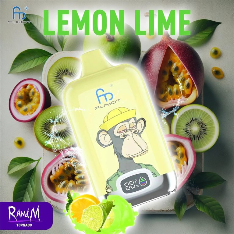 Lemon Lime RandM Vape 12000 DIGITAL BOX