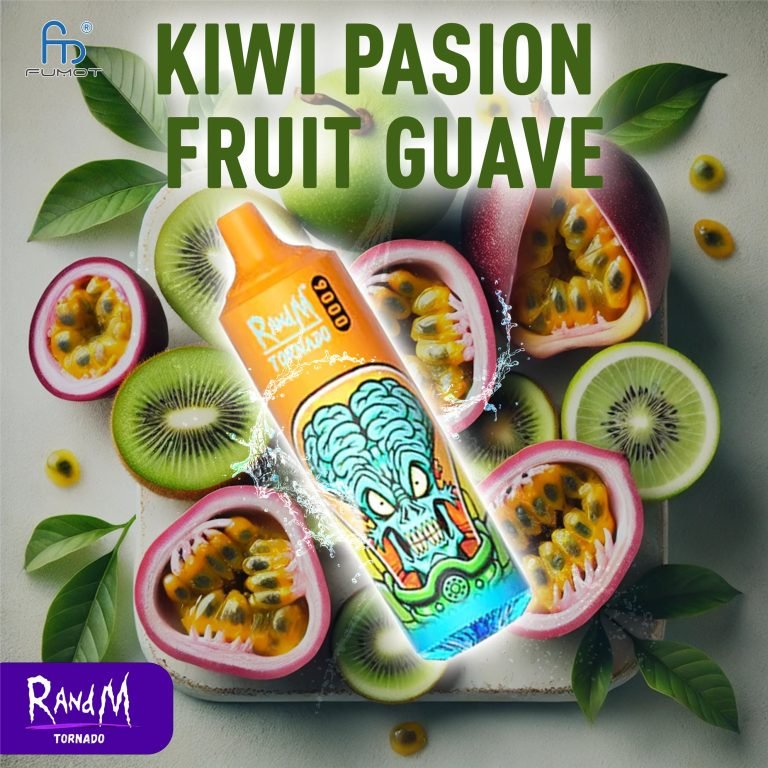 kiwi passion fruit guava randm tornado vape 9000