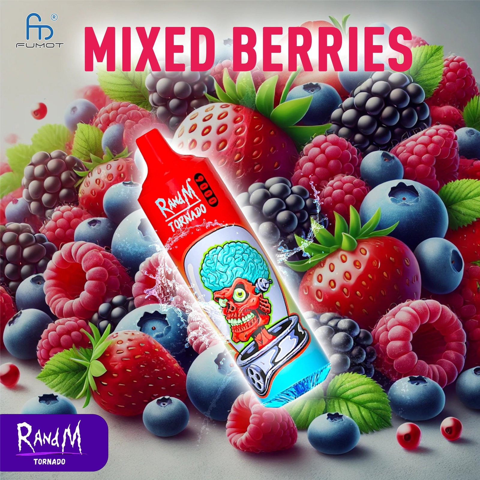 mixed berries randm tornado vape 9000