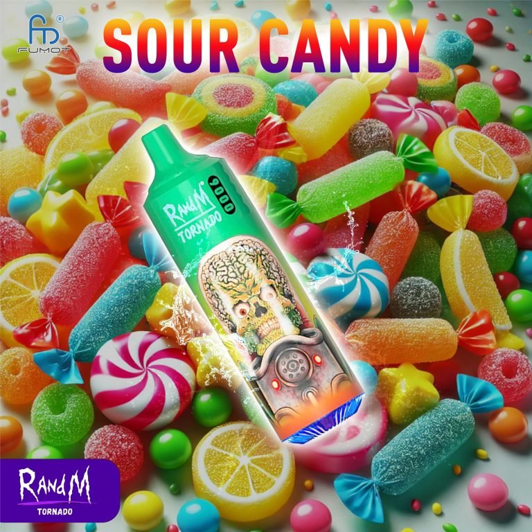 sour candy randm tornado vape 9000