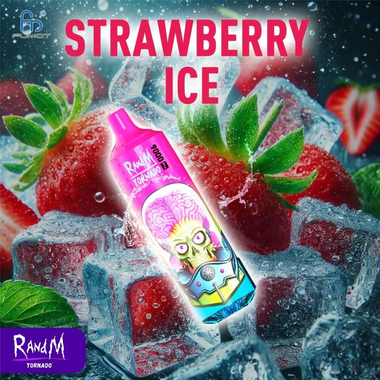 strawberry ice randm tornado vape 9000