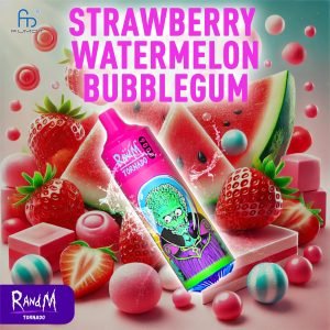 strawberry watermelon bubblegum randm tornado vape 9000