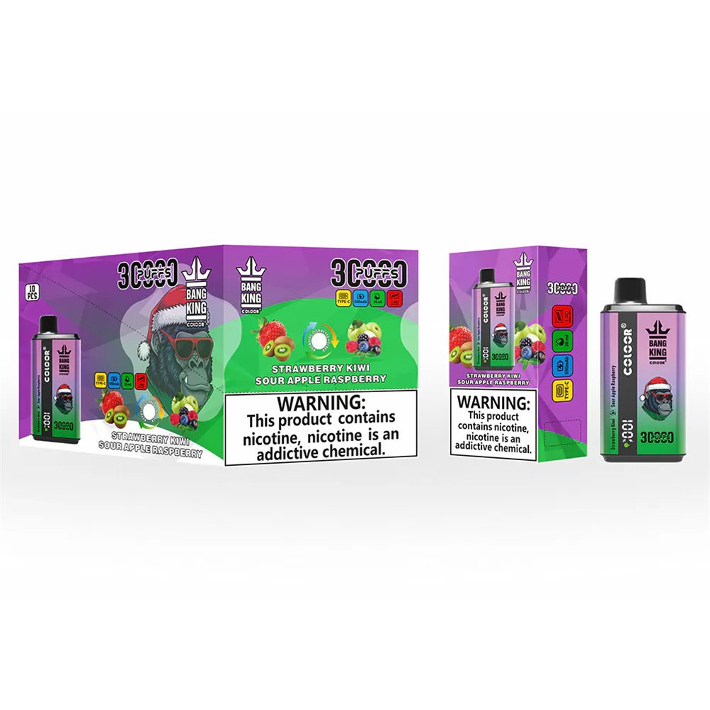 Strawberry Kiwi Sour Apple Raspberry Bang King 30000 Puff