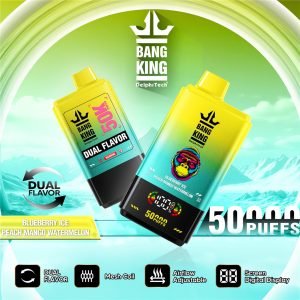 blueberry ice - peach mango watermelon bang king 50000 dual flavour