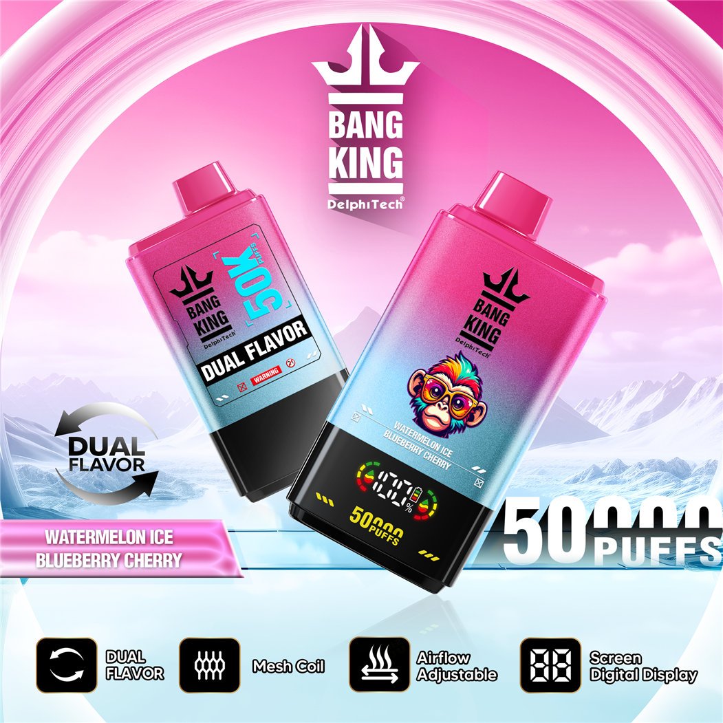 watermelon - blueberry cherry bang king 50000 dual flavour