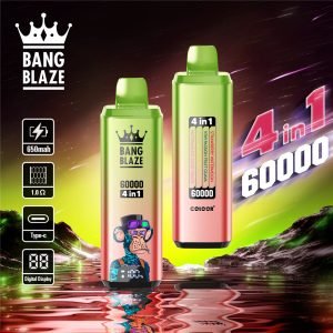 bang blaze 60000 4 in 1 strawberry watermelon - kiwi passion fruit guava - mango ice - watermelon sour peach