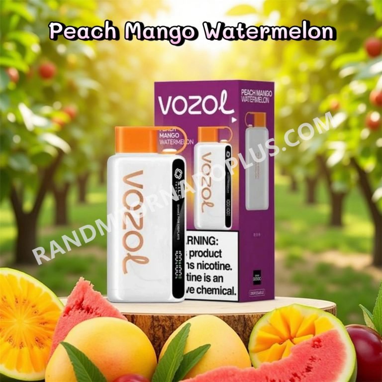 Peach Mango Watermelon Vozol Star 12000 Vape Rtdeffvs12000