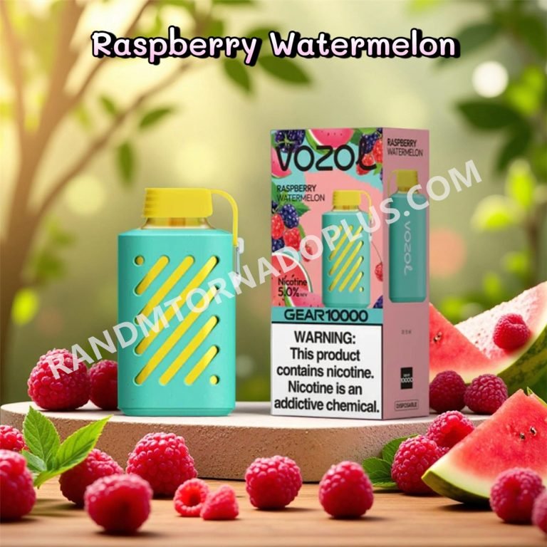 Raspberry Watermelon Vozol Gear 10000 Puffs Rtpdeffvg10000