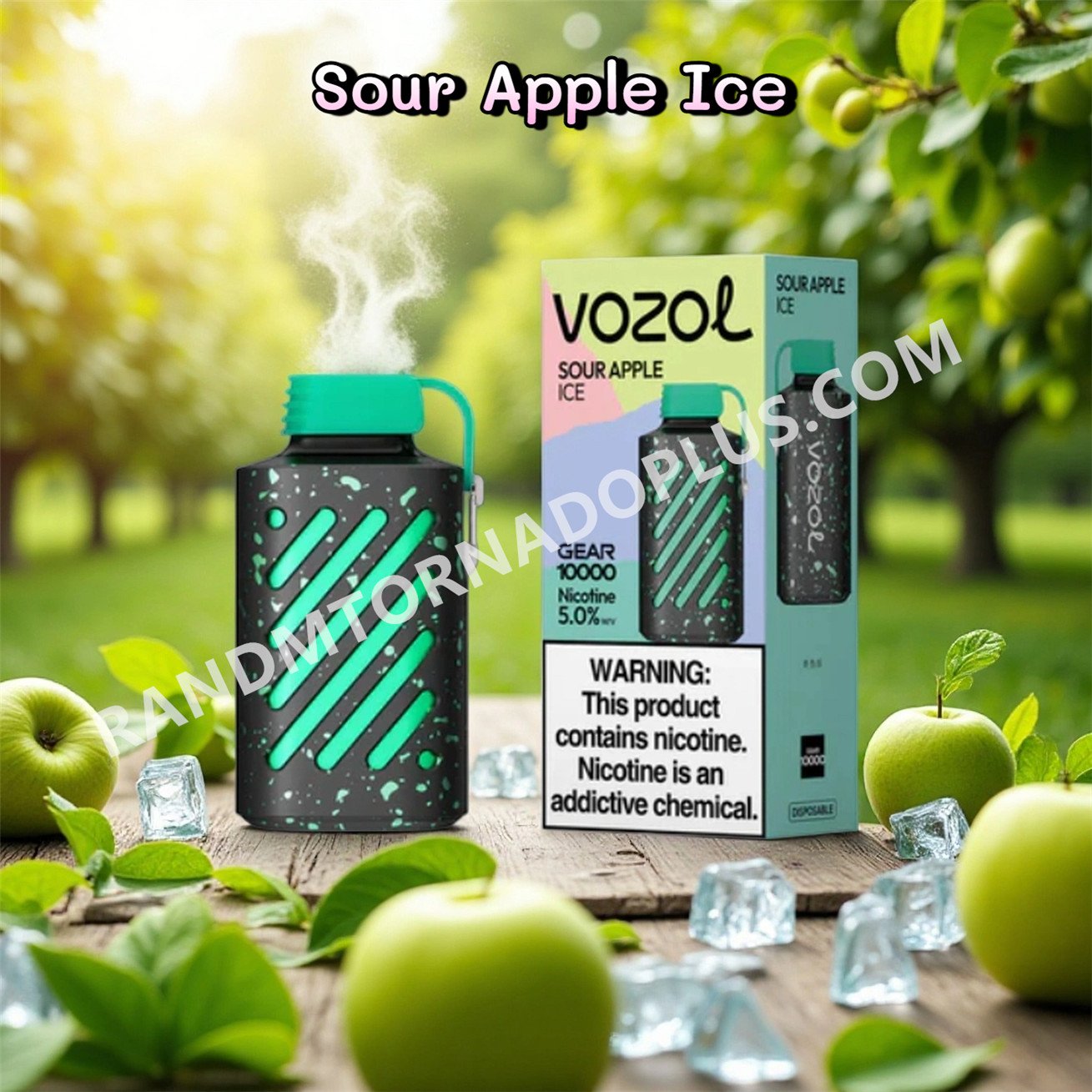 Sour Apple Ice Vozol Gear 10000 Puffs Rtpdeffvg10000