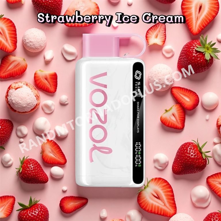 Strawberry Ice Cream Vozol Star 12000 Vape Rtdeffvs12000
