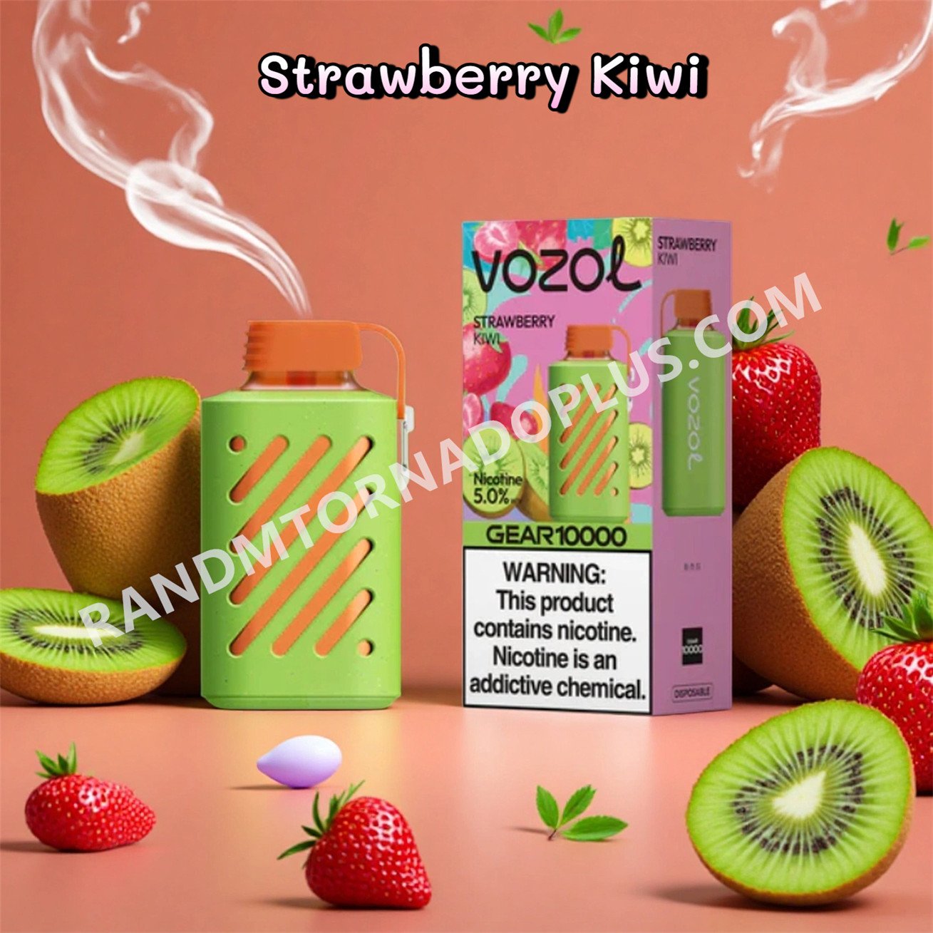 Strawberry Kiwi Vozol Gear 10000 Puffs Rtpdeffvg10000