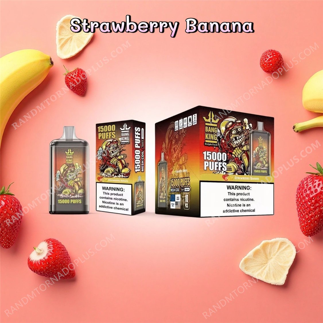 Bang King 15000 Strawberry Banana Rtdeffbk15000