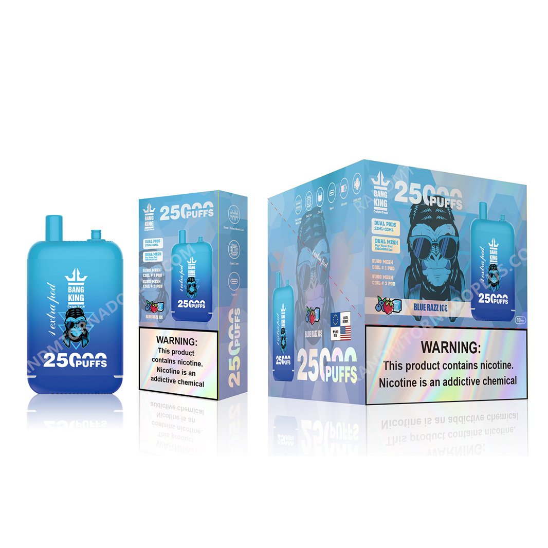 blue razz ice bang king 25000 puffs