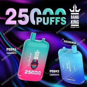 bang king 25k puffs peach mango