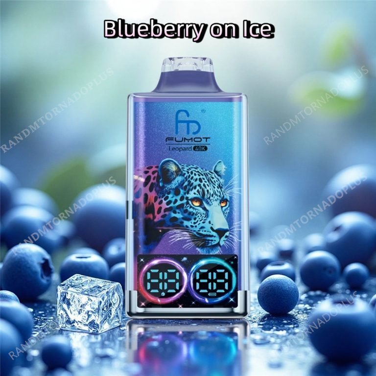 puffs​ randm tornado 40000 blueberry on ice
