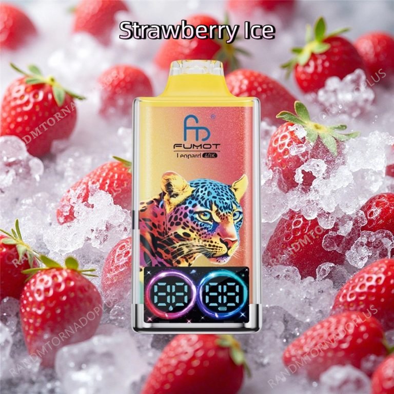 puffs​ strawberry ice Fumot Leopard 40000
