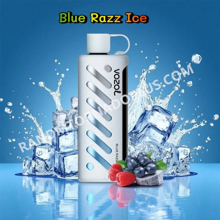 Blue Razz Ice Vozol Gear Shisha 25000 Rtpdeffvgs25000