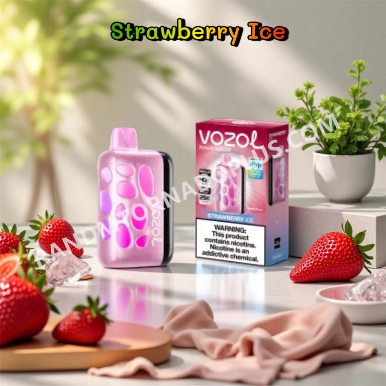 Strawberry Ice Vozol Rave 40000 Rtpdeffvr40000