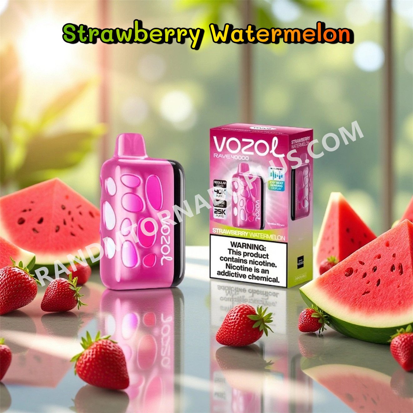 Strawberry Watermelon Vozol Rave 40000 Rtpdeffvr40000