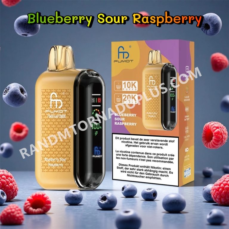 Blueberry Sour Raspberry 20k Fumot Tornado 20000 Rtdeffrt20000n2