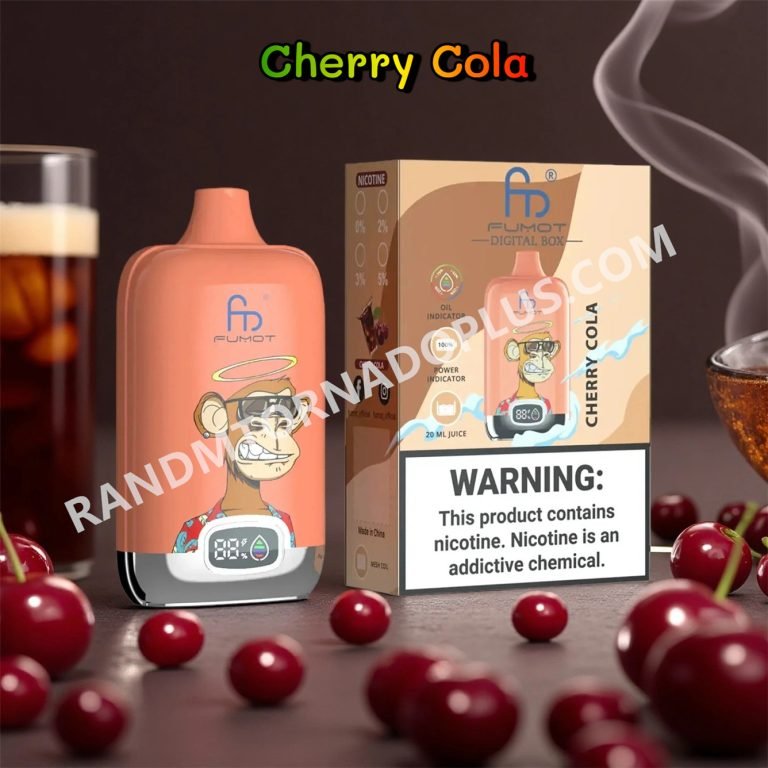 Cherry Cola 12k Fumot Digital Box 12000 Randm Tornado Rtdeffrt12000n2