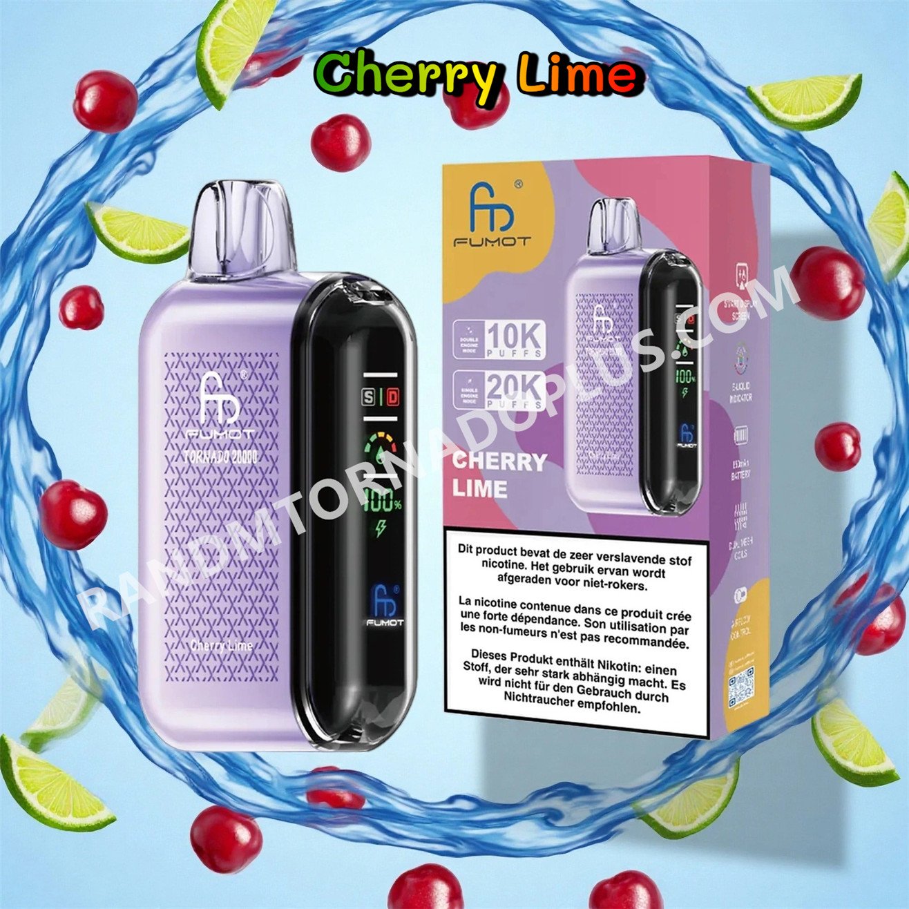 Cherry Lime 20k Fumot Tornado 20000 Rtdeffrt20000n2