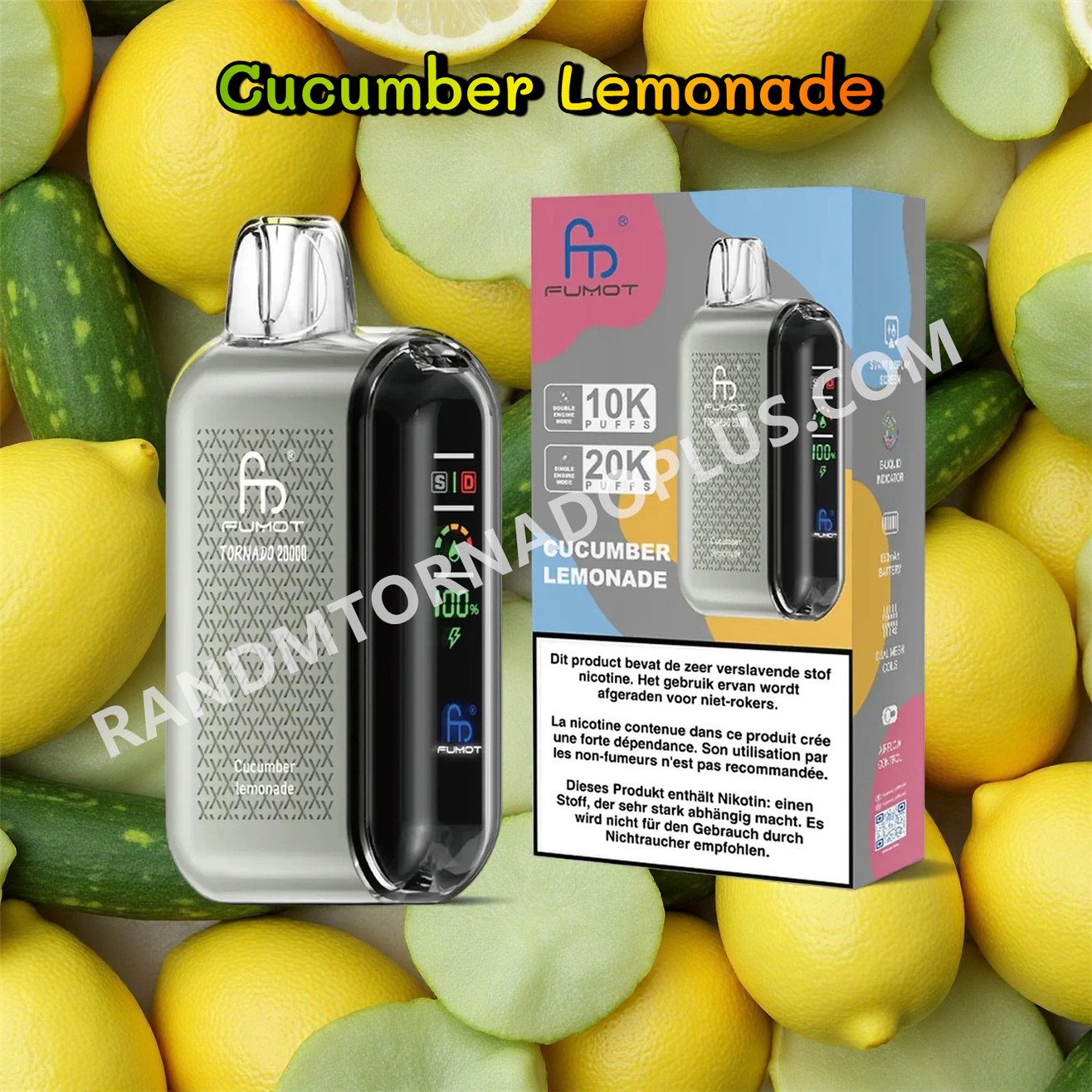 Cucumber Lemonade 20k Fumot Tornado 20000 Rtdeffrt20000n2
