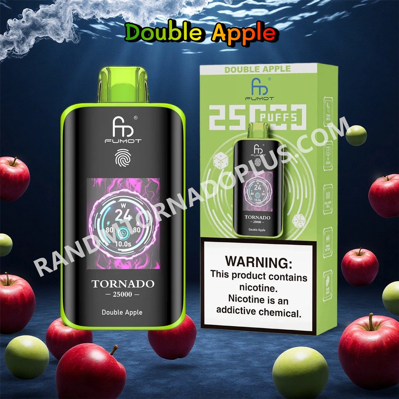 Double Apple 25k Fumot Randm Tornado 25000 Rtdeffrt25000n2