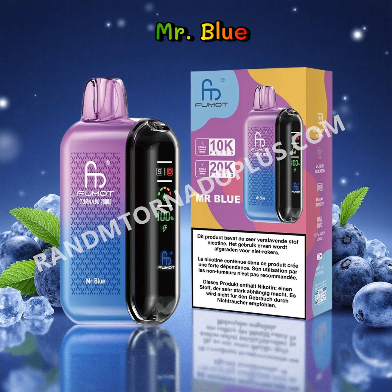 Mr Blue 20k Fumot Tornado 20000 Rtdeffrt20000n2