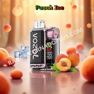 Peach Ice 20k Vozol Vista 20000 Puffs Rtdeffvv20000n2