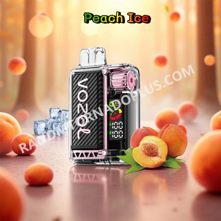 Peach Ice 20k Vozol Vista 20000 Puffs Rtdeffvv20000n2