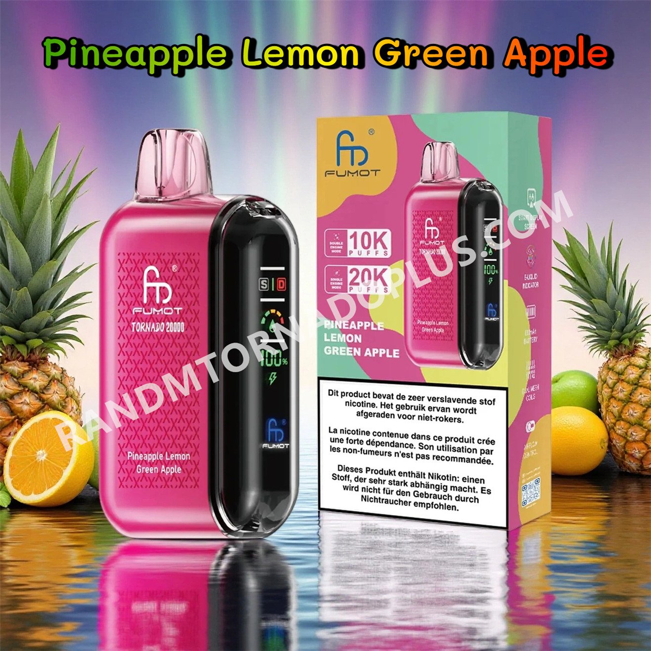 Pineapple Lemon Green Apple 20k Fumot Tornado 20000 Rtdeffrt20000n2