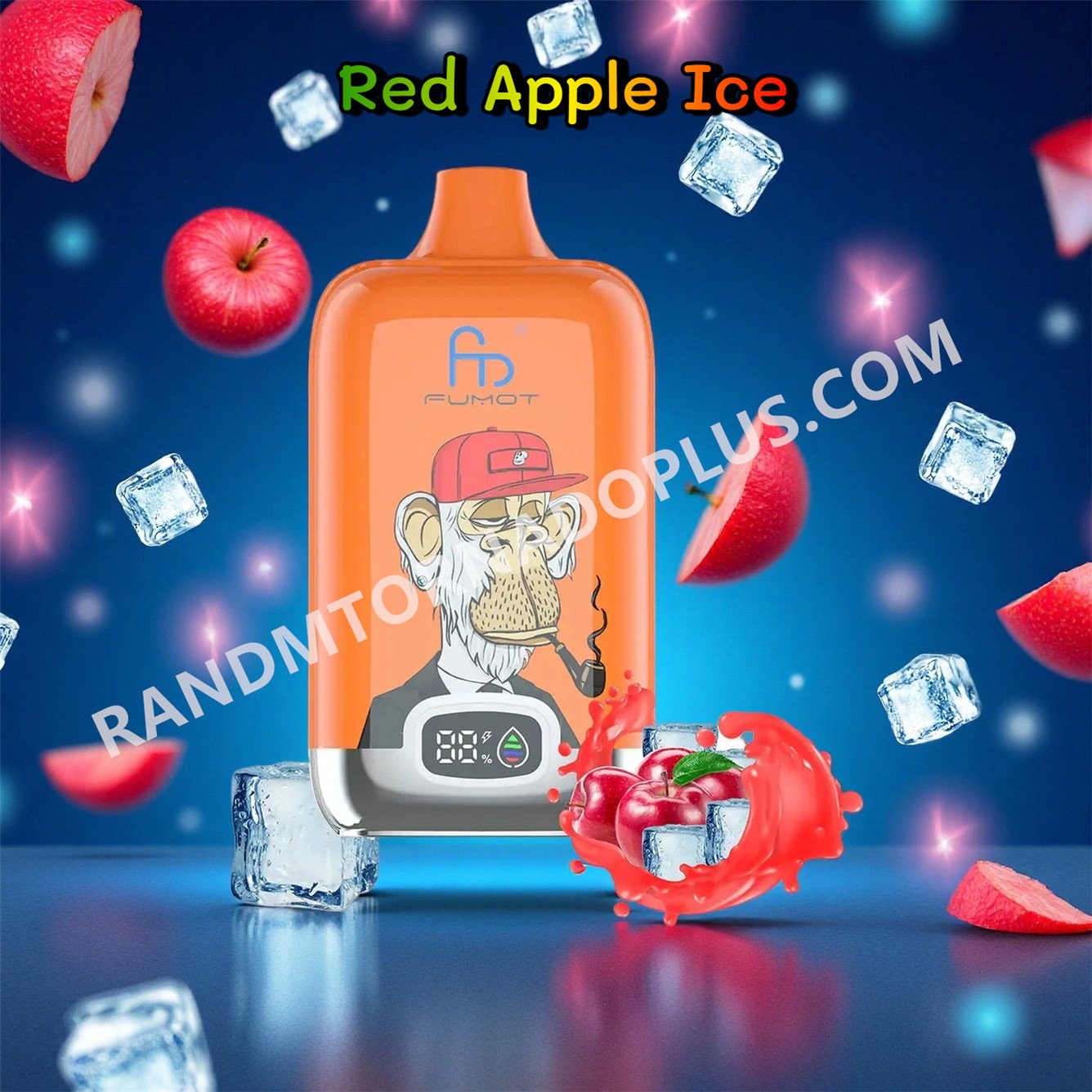 Red Apple Ice 12k Fumot Digital Box 12000 Randm Tornado Rtdeffrt12000n2