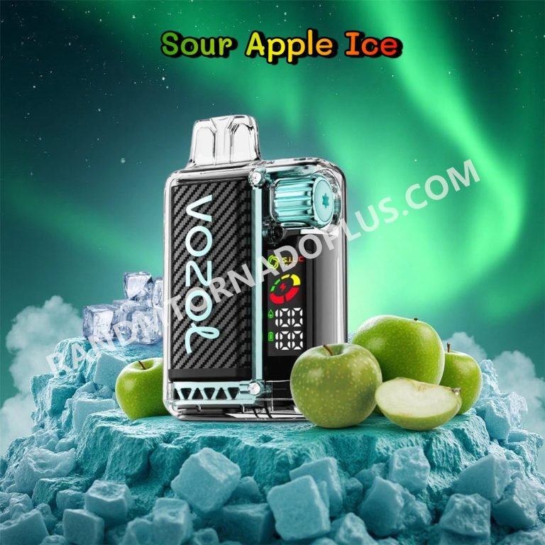 Sour Apple Ice 20k Vozol Vista 20000 Puffs Rtdeffvv20000n2