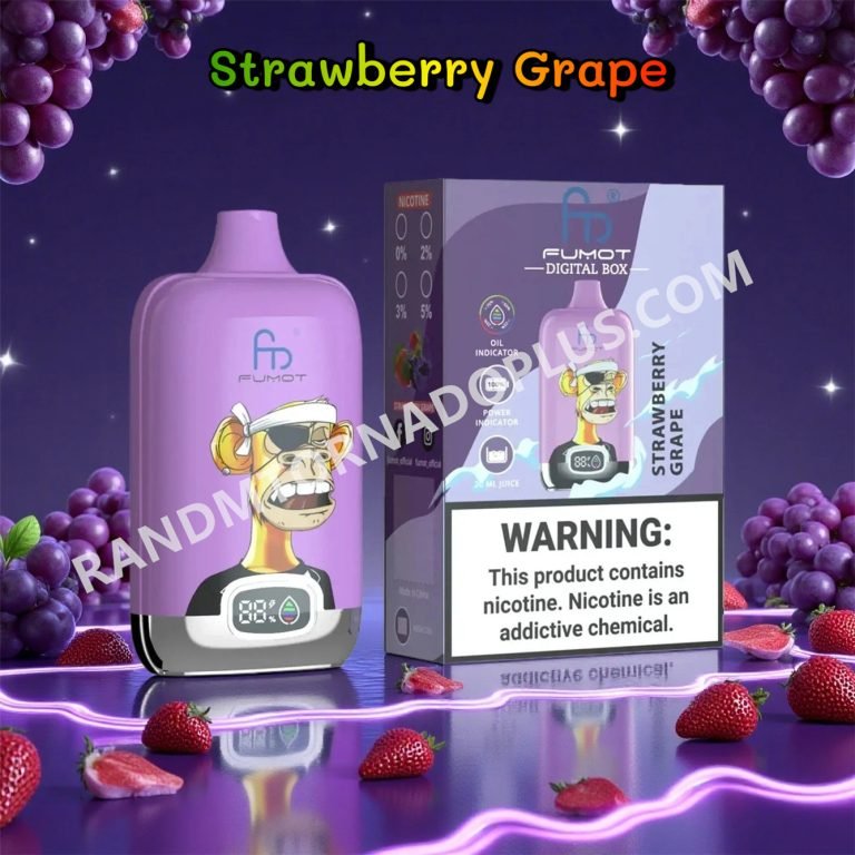 Strawberry Grape 12k Fumot Digital Box 12000 Randm Tornado Rtdeffrt12000n2