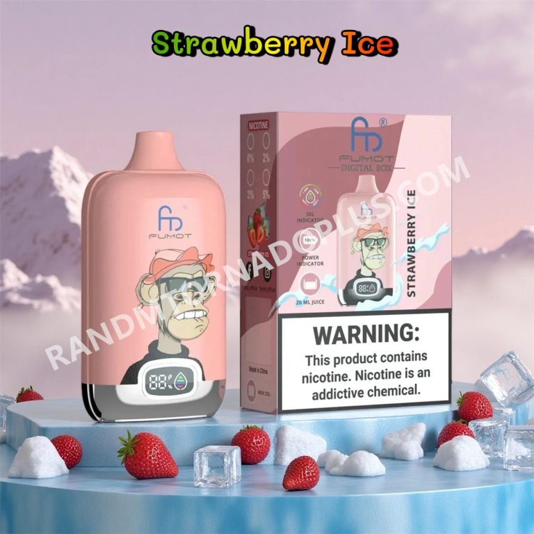 Strawberry Ice 12k Fumot Digital Box 12000 Randm Tornado Rtdeffrt12000n2