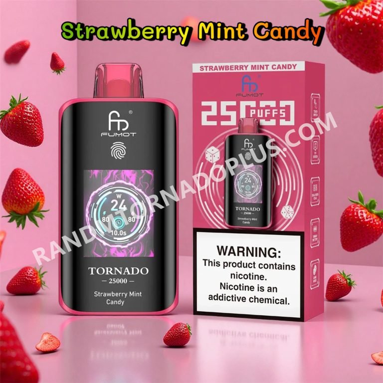 Strawberry Mint Candy 25k Fumot Randm Tornado 25000 Rtdeffrt25000n2