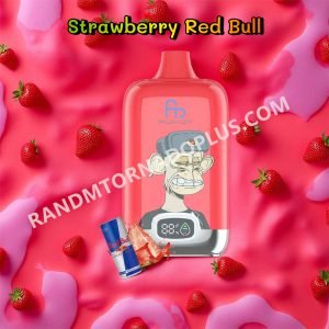 Strawberry Red Bull 12k Fumot Digital Box 12000 Randm Tornado Rtdeffrt12000n2